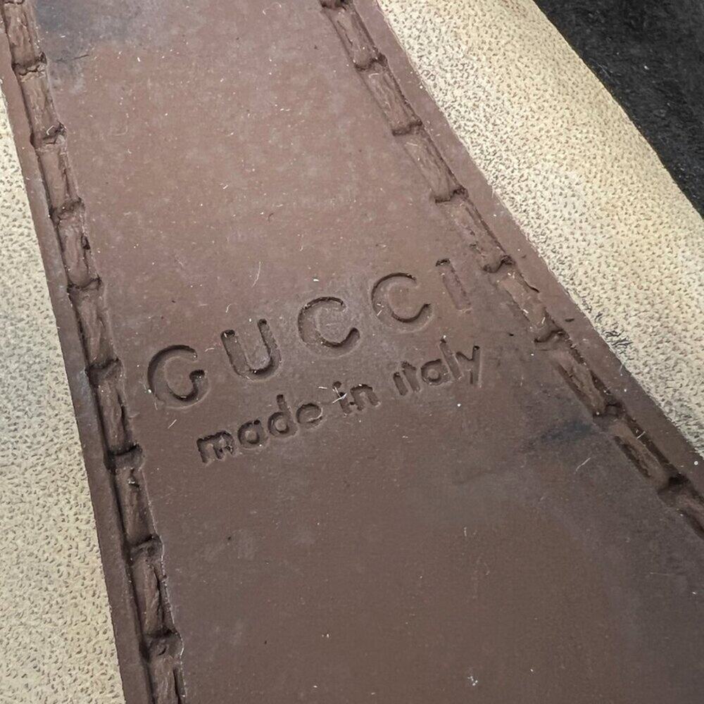 Gucci Brown Suede Tall Boots with Gold Horsebit‎ Hardware Buckle- 39.5 - Picture 7 of 9